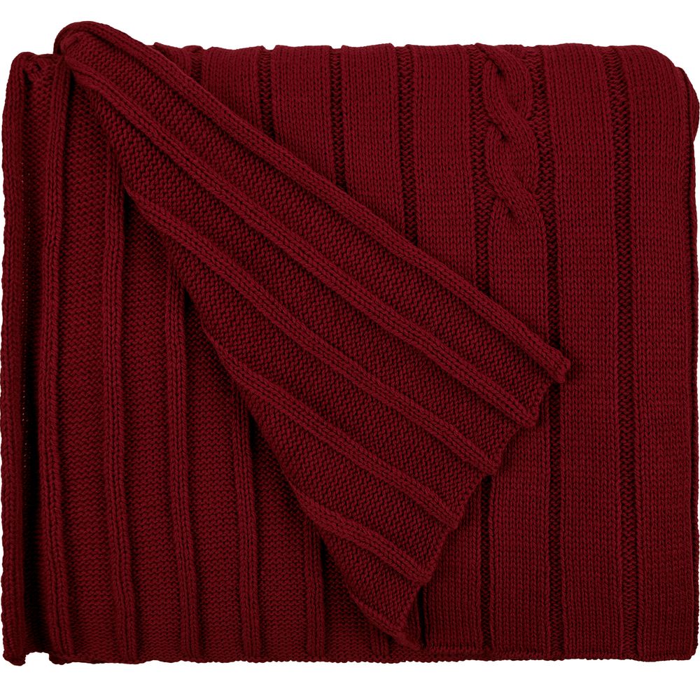 Плед Tressa, темно-красный / Миниатюра WWW (1000)