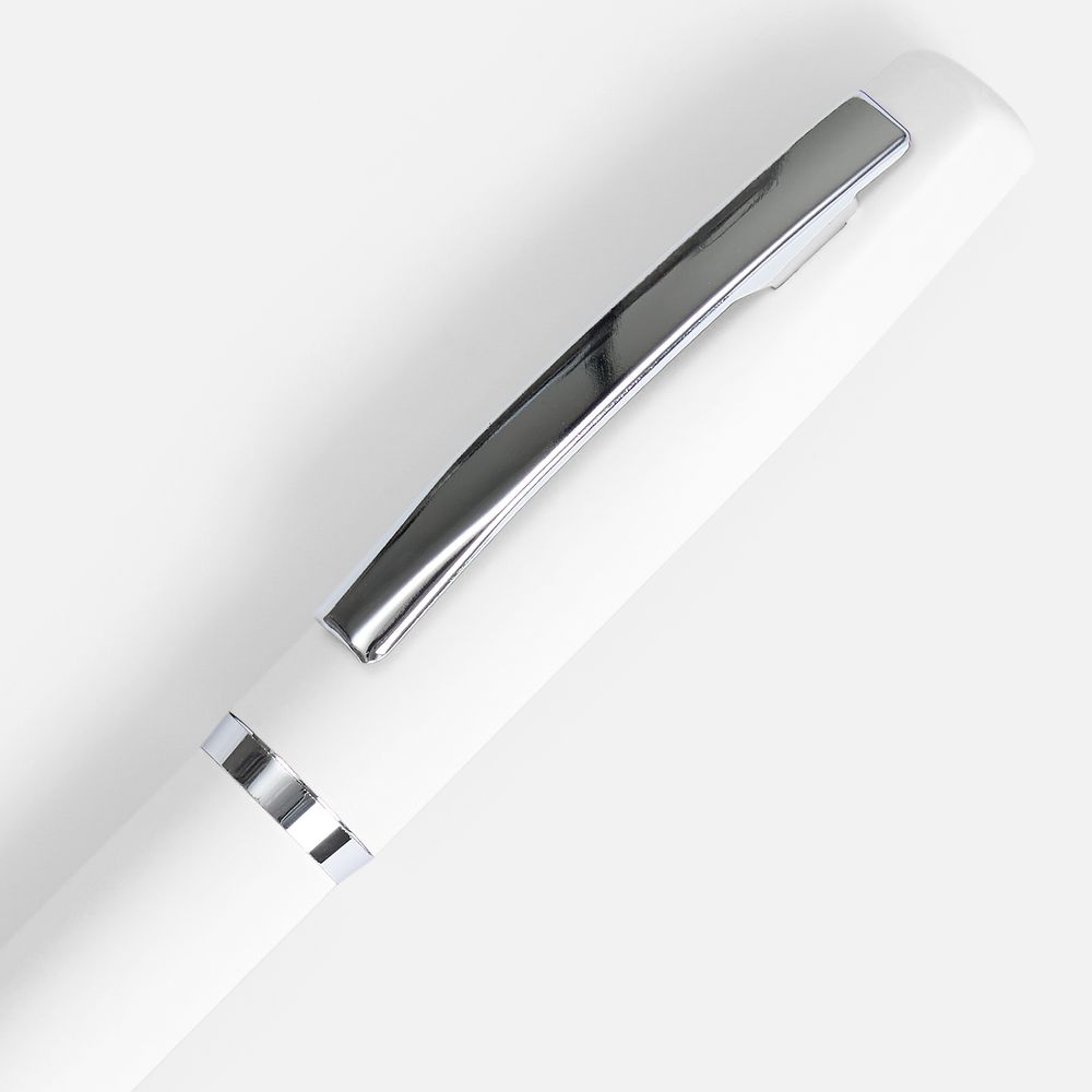 Ручка шариковая Bolt Soft Touch, белая / Миниатюра WWW (1000)