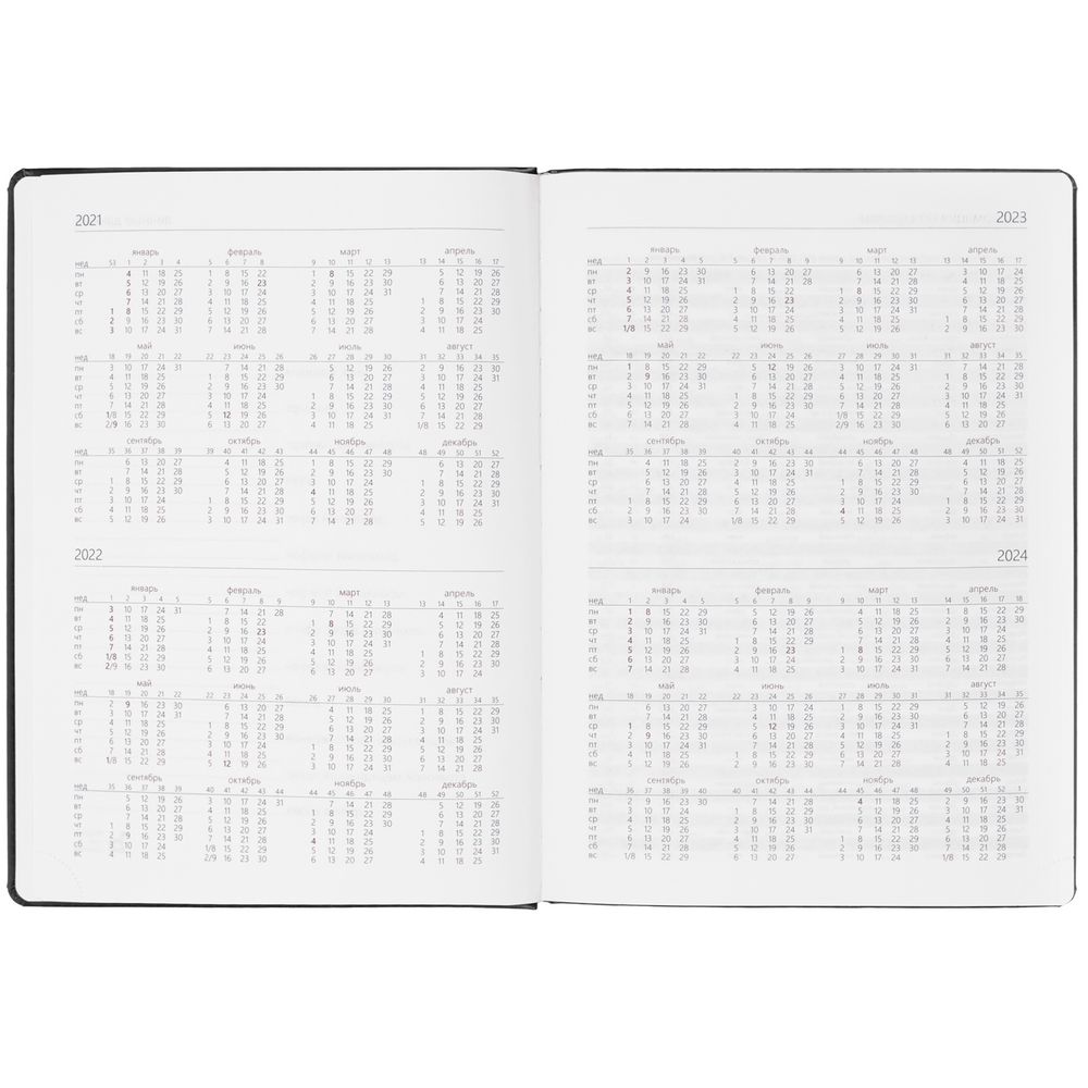 Еженедельник Nebraska, датированный, черный / Миниатюра WWW (1000)