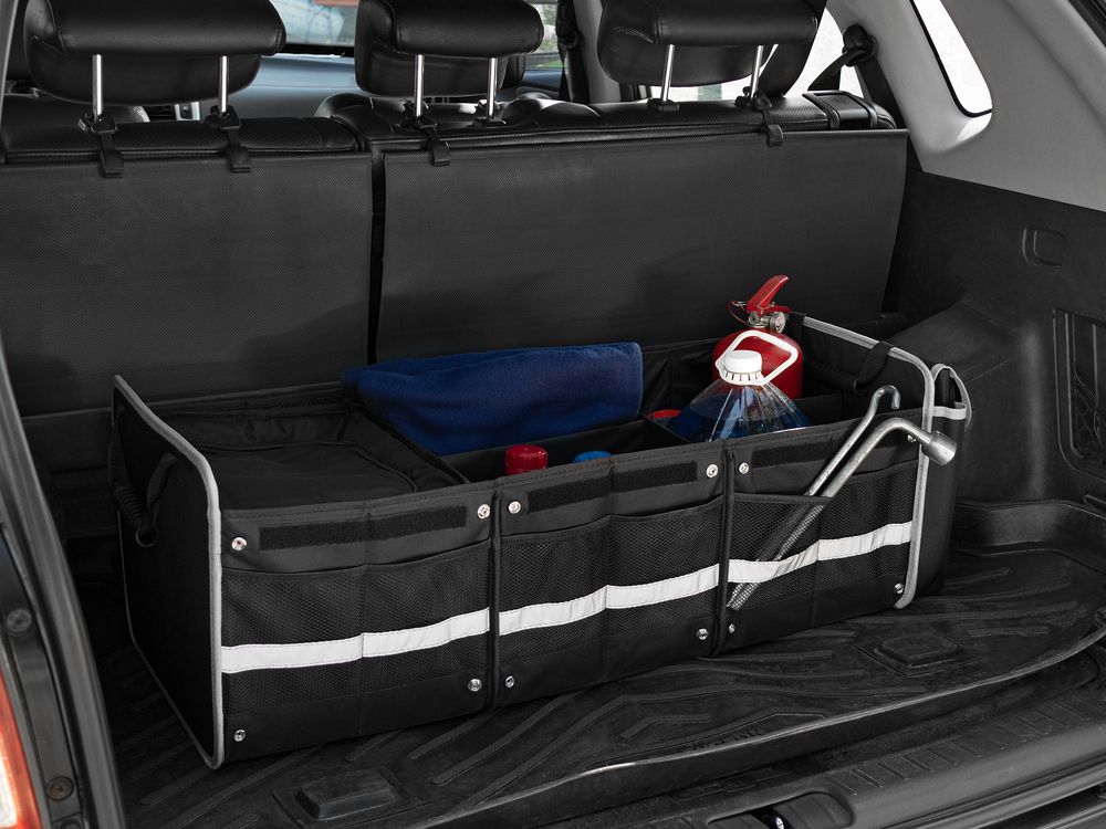 Органайзер в багажник с сумкой-холодильником Arranger, черный с серым / Миниатюра WWW (1000)