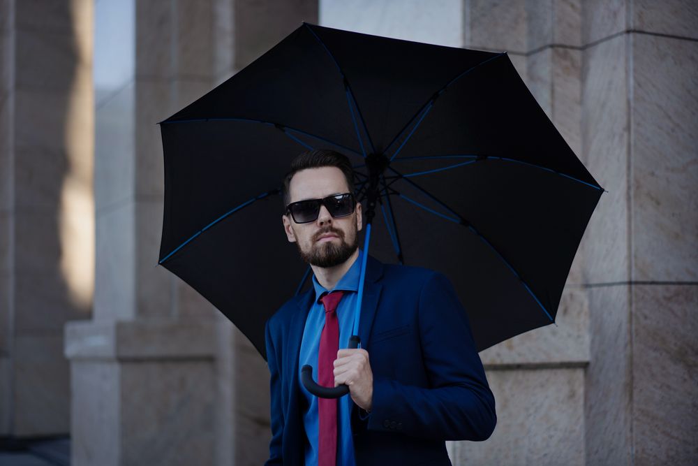 Зонт-трость с цветными спицами Color Power, зеленое яблоко / Миниатюра WWW (1000)