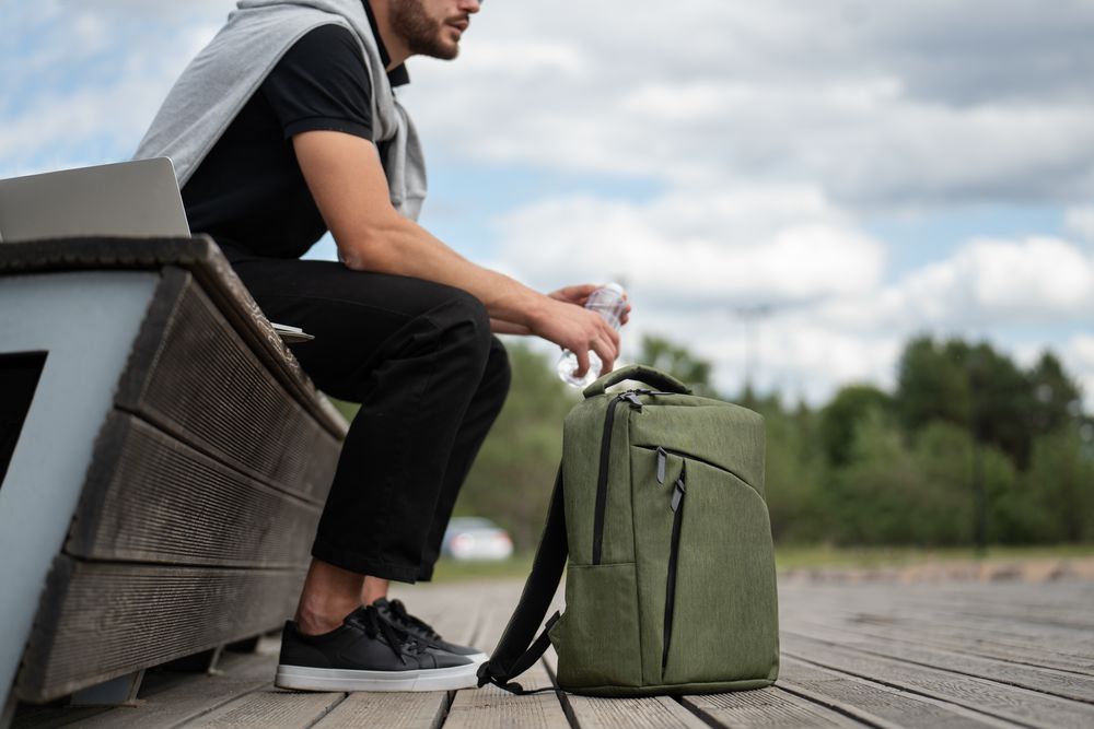 Рюкзак для ноутбука Onefold, хаки / Миниатюра WWW (1000)