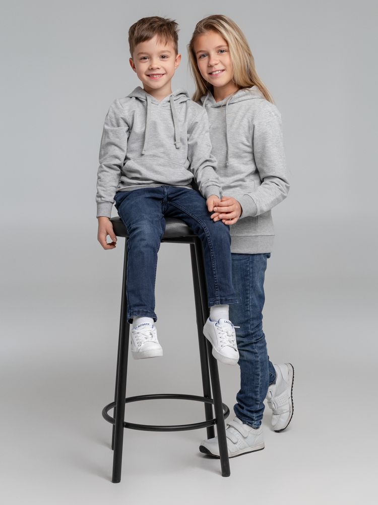 Толстовка с капюшоном детская Kirenga Kids, серый меланж / Миниатюра WWW (1000)