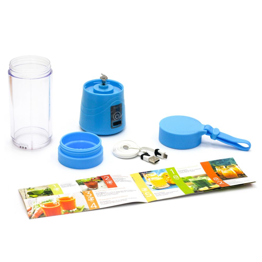 Портативный блендер Take It, голубой / Миниатюра WWW (1000)