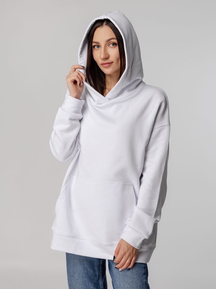 Худи оверсайз унисекс Outshine, белое / Миниатюра WWW (1000)