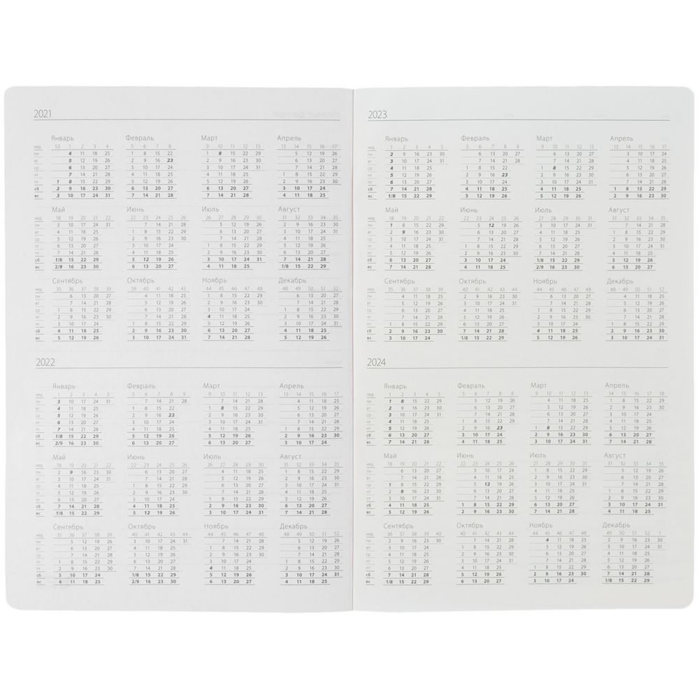 Ежедневник Slip, недатированный, черный с красным, с тонированной бумагой / Миниатюра WWW (1000)