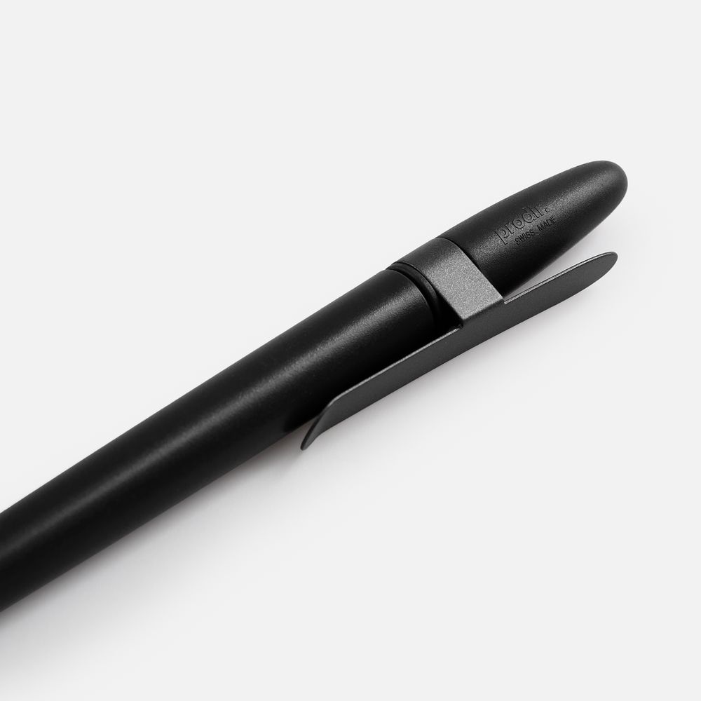 Ручка шариковая Prodir DS5 TSM Metal Clip, черная / Миниатюра WWW (1000)