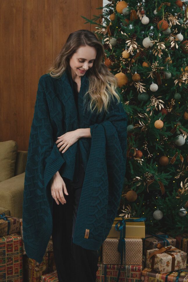 Плед Vermont, зеленый / Миниатюра WWW (1000)