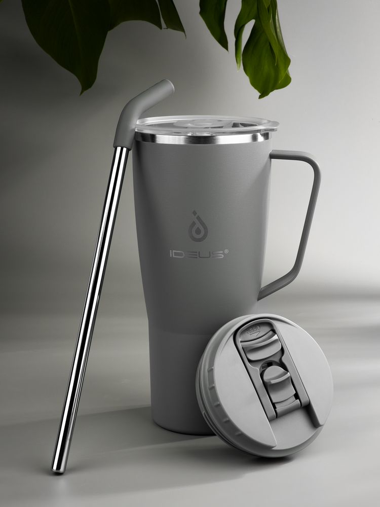 Термостакан Kasumigaoka, серый / Миниатюра имиджевого (1000)