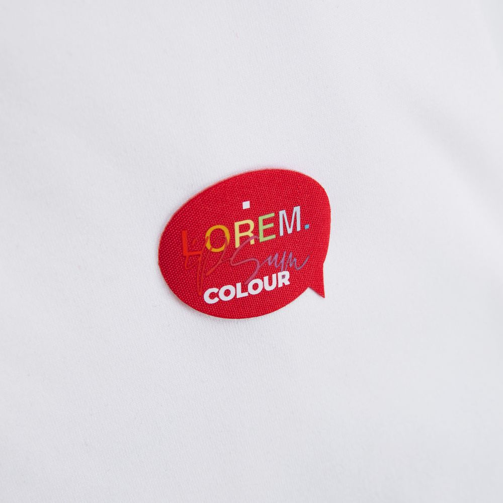 Наклейка тканевая Lunga Bubble, M, красная / Миниатюра нанесения (1000)