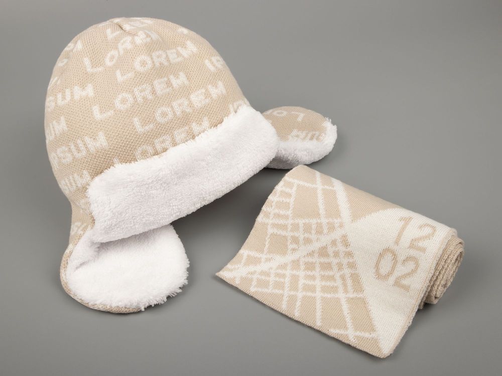 Шарф на заказ Tricksy Rand, M, полушерсть / Миниатюра WWW (1000)