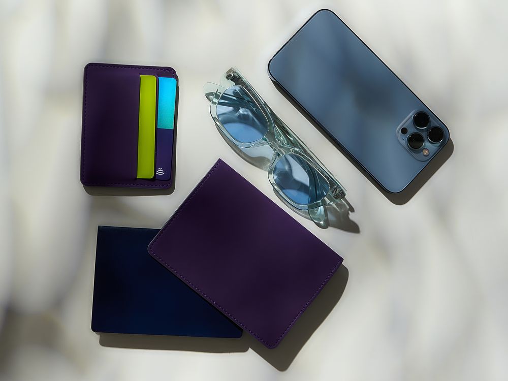 Чехол для карточек Shall Simple, фиолетовый / Миниатюра WWW (1000)