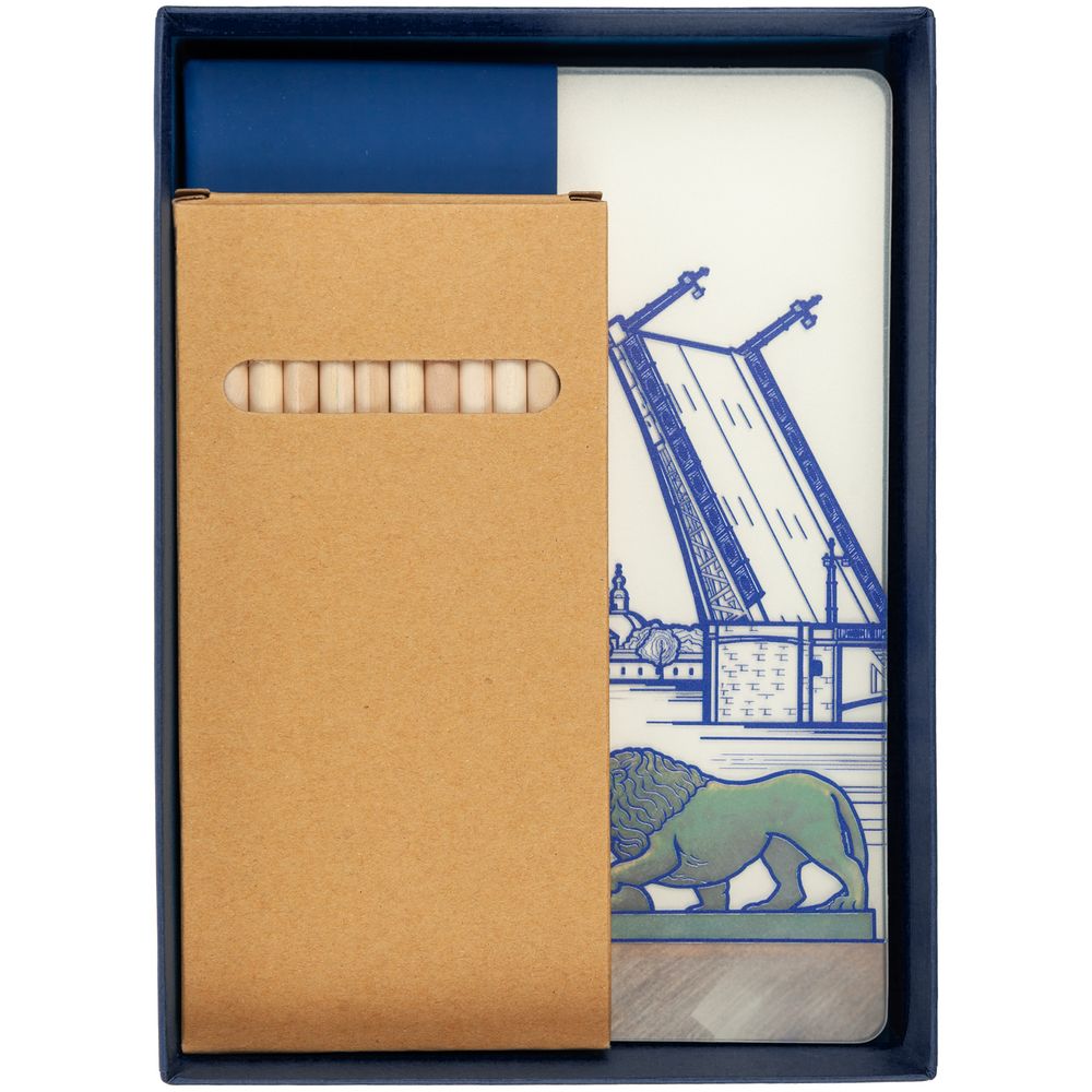 Набор «Города. Санкт-Петербург», синий / Миниатюра WWW (1000)