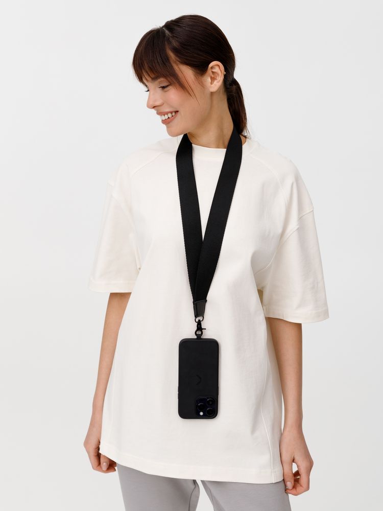 Ланьярд Band, черный / Миниатюра WWW (1000)