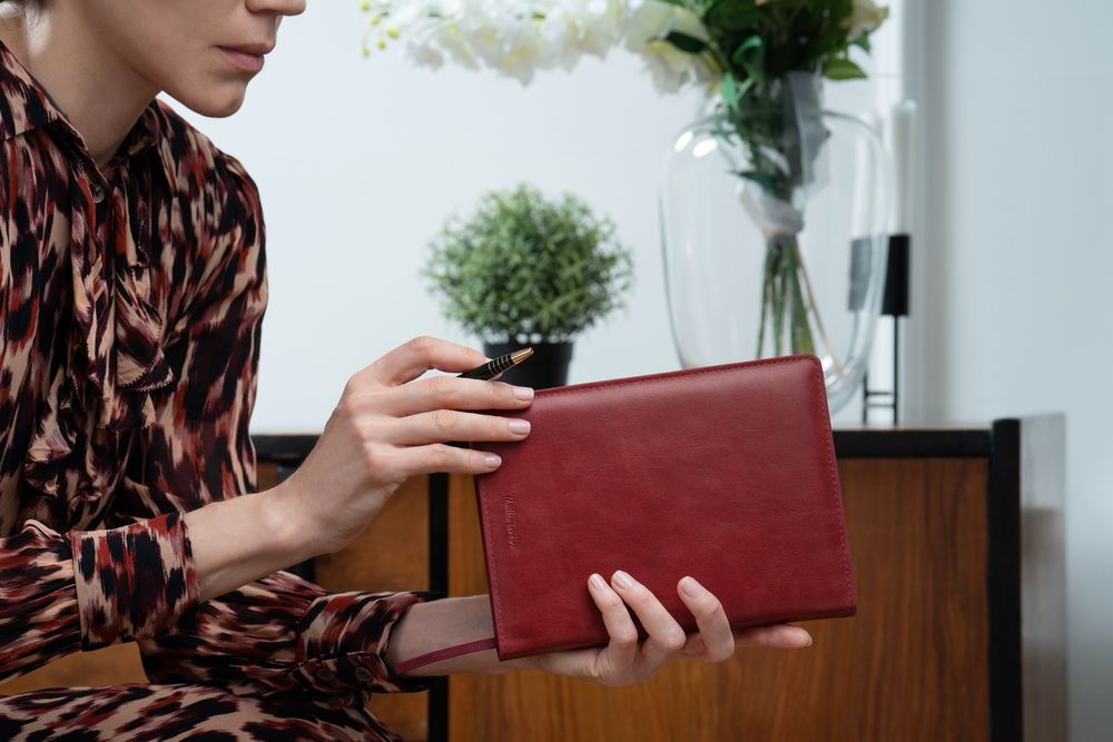 Ежедневник Termini, недатированный, бордовый / Миниатюра WWW (1000)