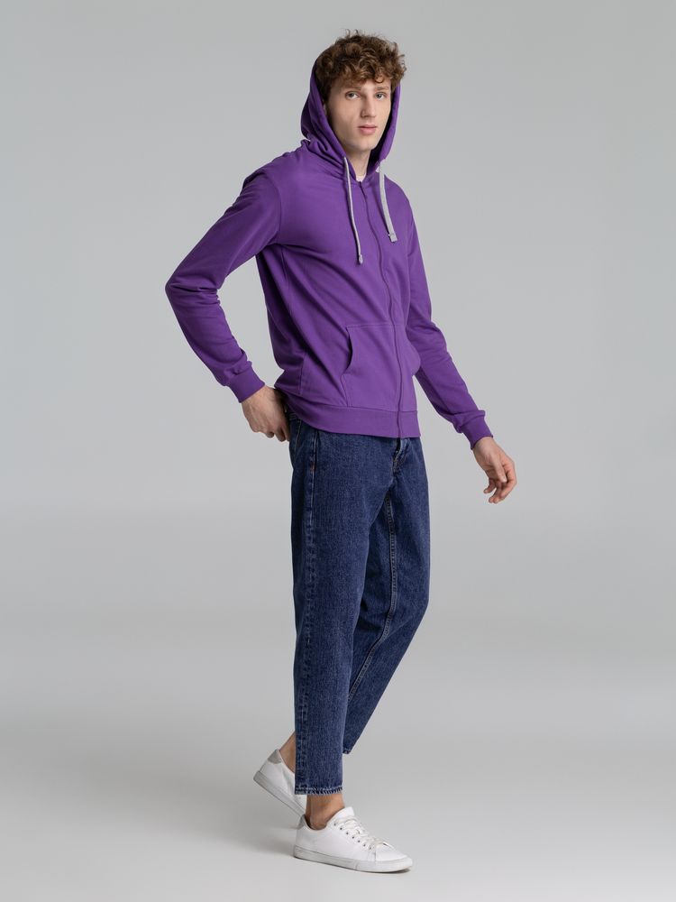 Толстовка с капюшоном на молнии Unit Siverga, фиолетовая / Миниатюра WWW (1000)