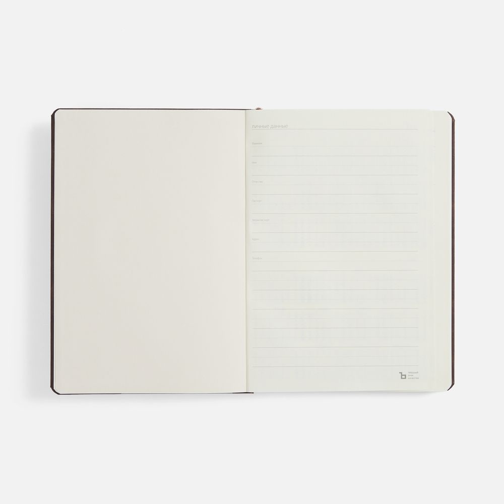 Ежедневник Urban Metal, недатированный, коричневый / Миниатюра WWW (1000)