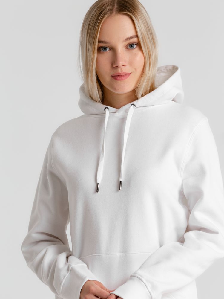 Толстовка с капюшоном унисекс King, белая / Миниатюра WWW (1000)