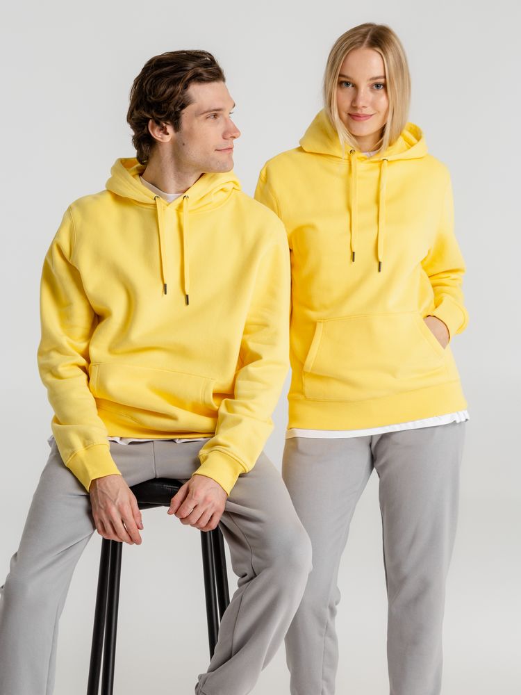 Толстовка с капюшоном унисекс King, желтая / Миниатюра WWW (1000)