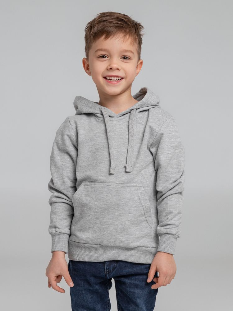 Толстовка с капюшоном детская Kirenga Kids, серый меланж / Миниатюра WWW (1000)