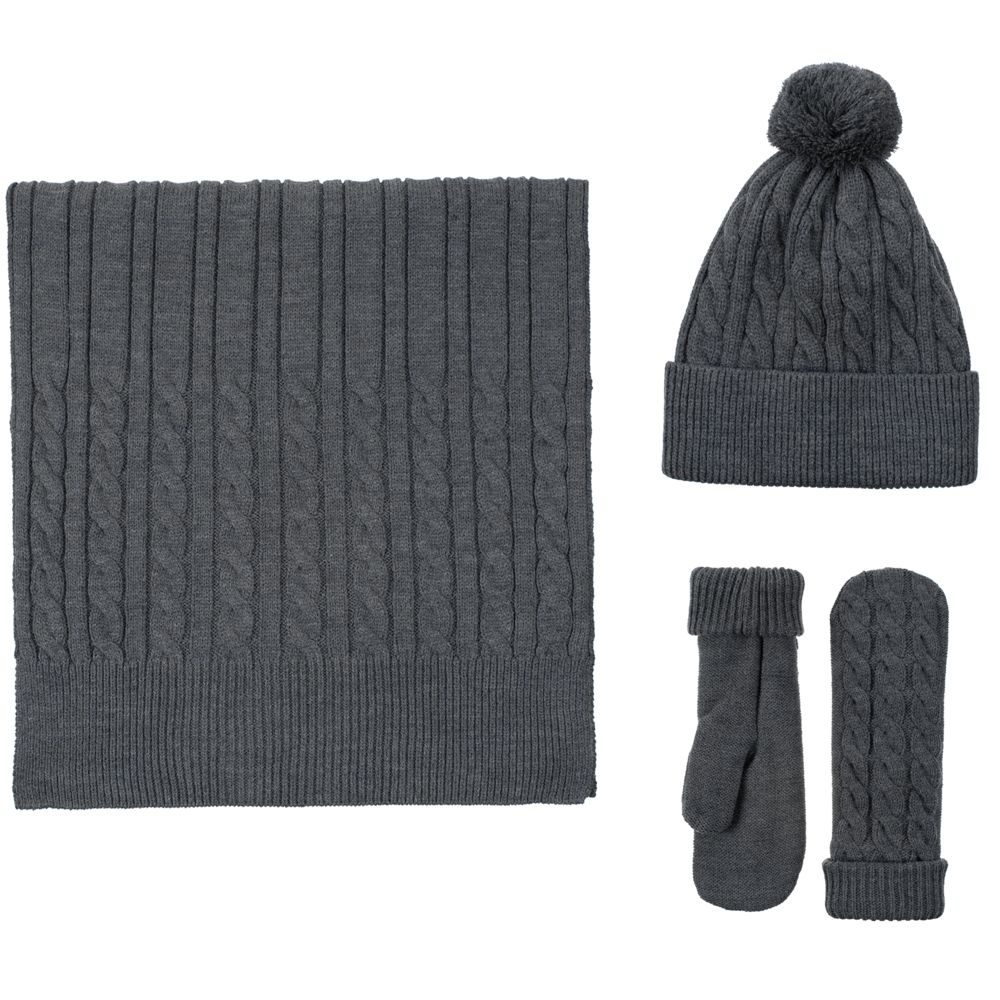 Варежки Heat Trick, серый меланж / Миниатюра WWW (1000)