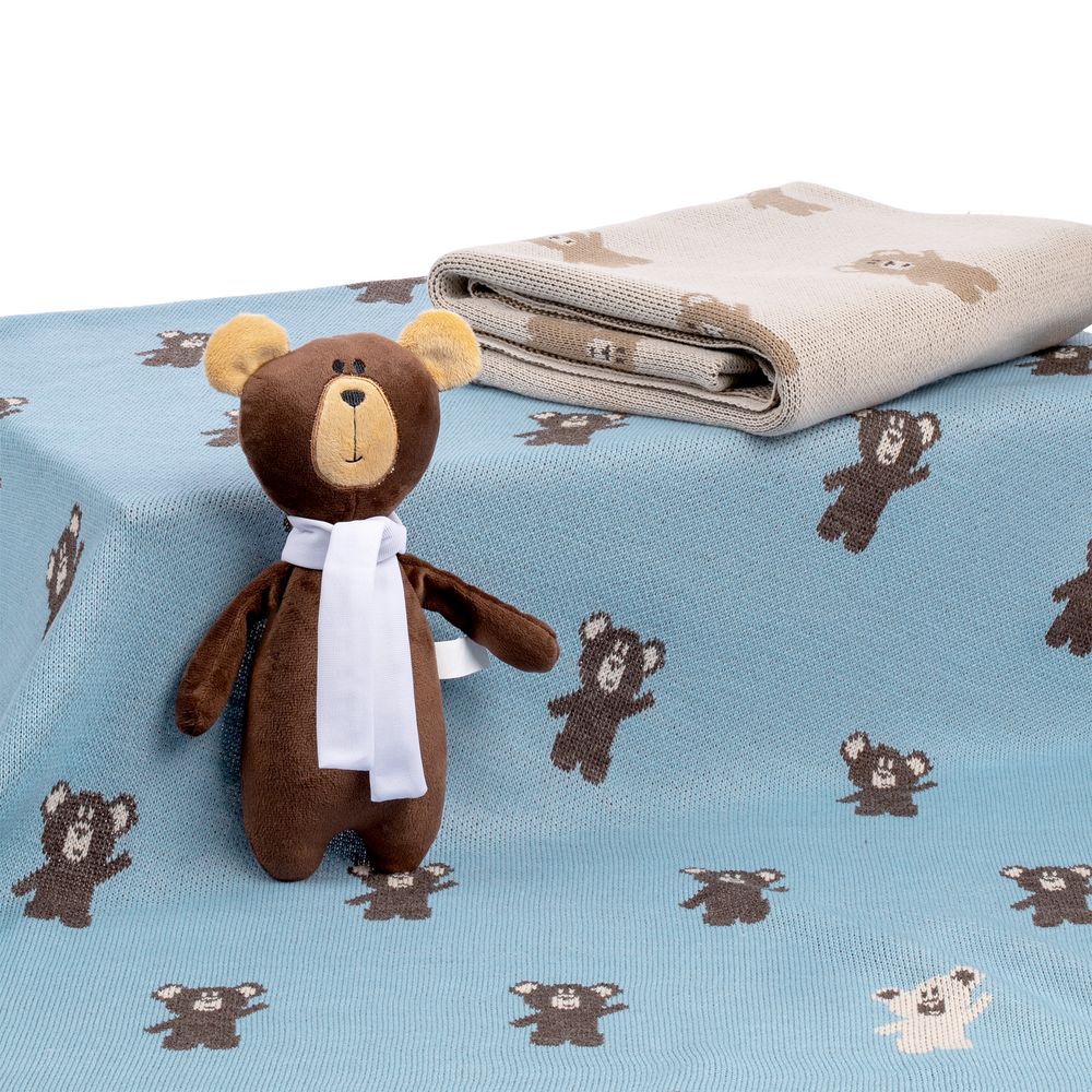 Набор детский с мишками Beastie Toys, небесно-голубой / Миниатюра WWW (1000)