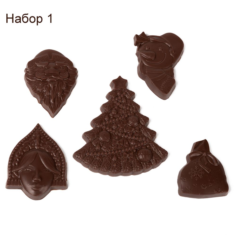 Набор фигурного шоколада Choco New Year на заказ / Миниатюра WWW (1000)