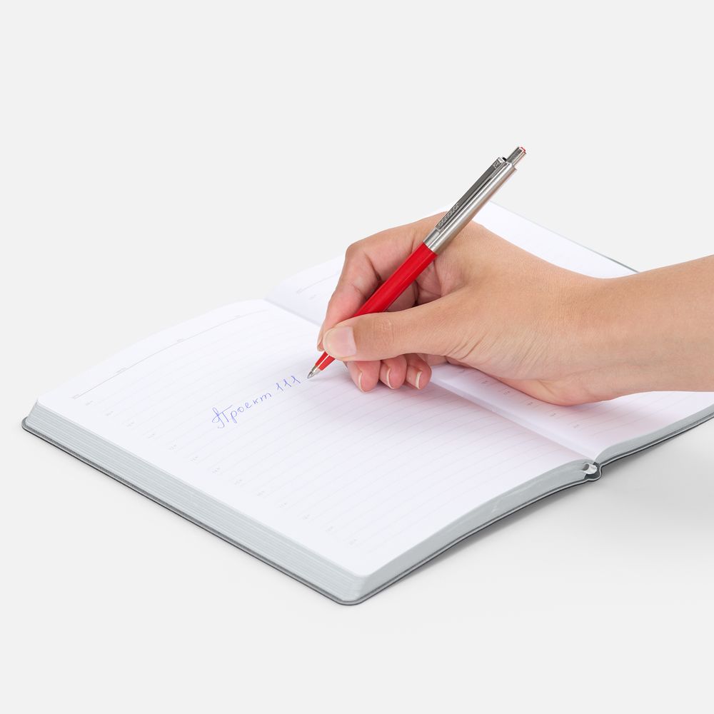 Ручка шариковая Senator Point Metal, ver.2, красная / Миниатюра WWW (1000)