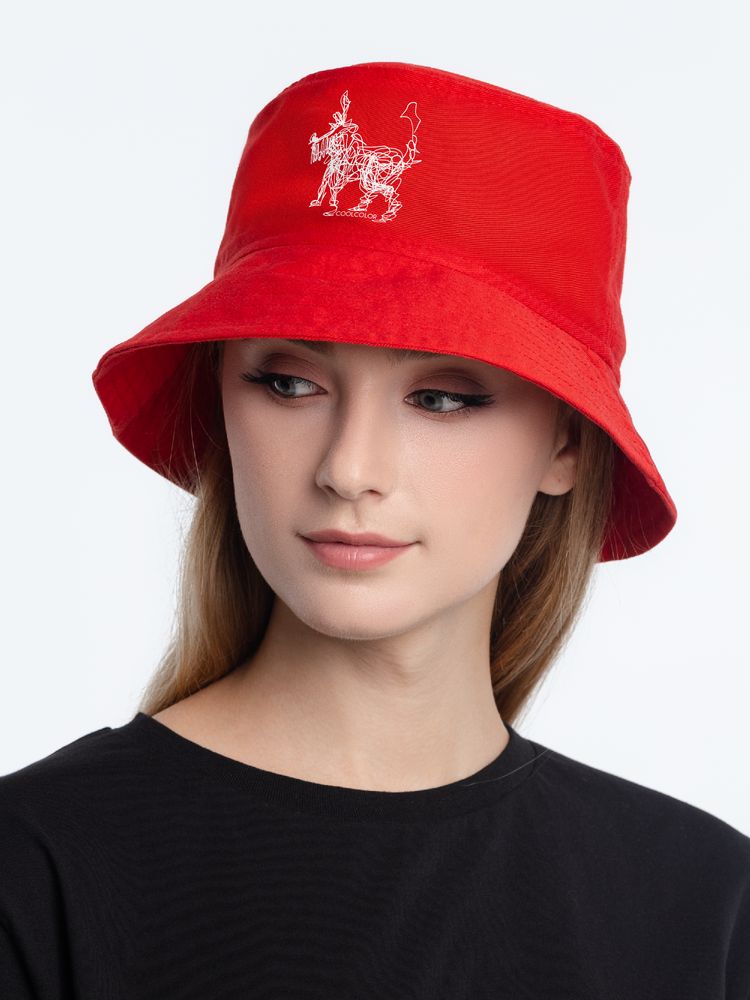 Панама «Собака Каляка», красная / Миниатюра WWW (1000)