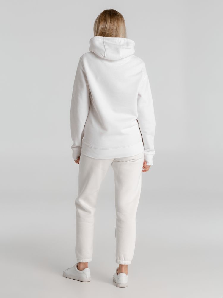 Толстовка с капюшоном унисекс King, белая / Миниатюра WWW (1000)