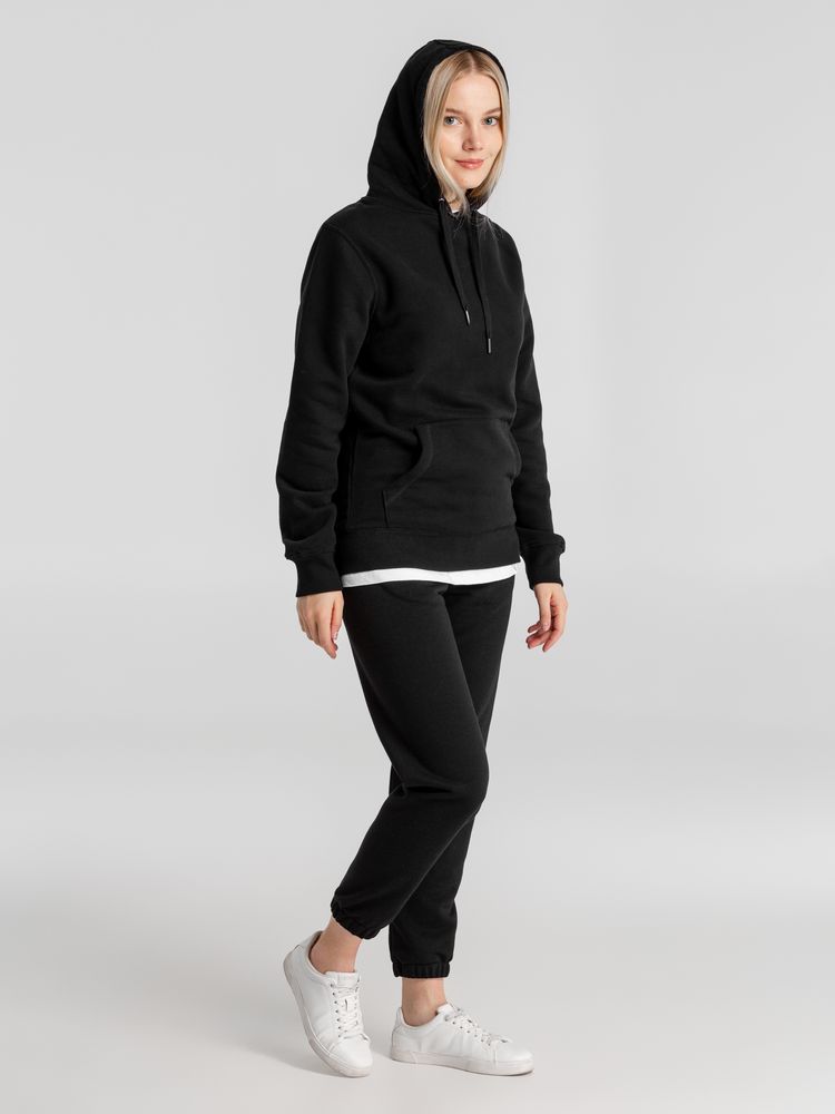 Толстовка с капюшоном унисекс King, черная / Миниатюра WWW (1000)