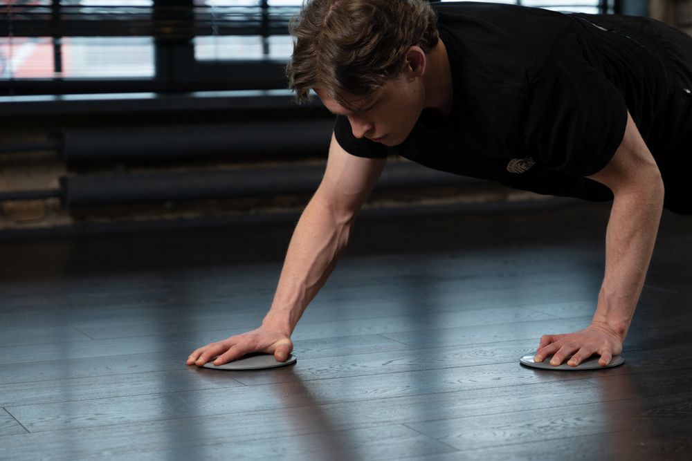 Набор фитнес-дисков Gliss, серый / Миниатюра WWW (1000)