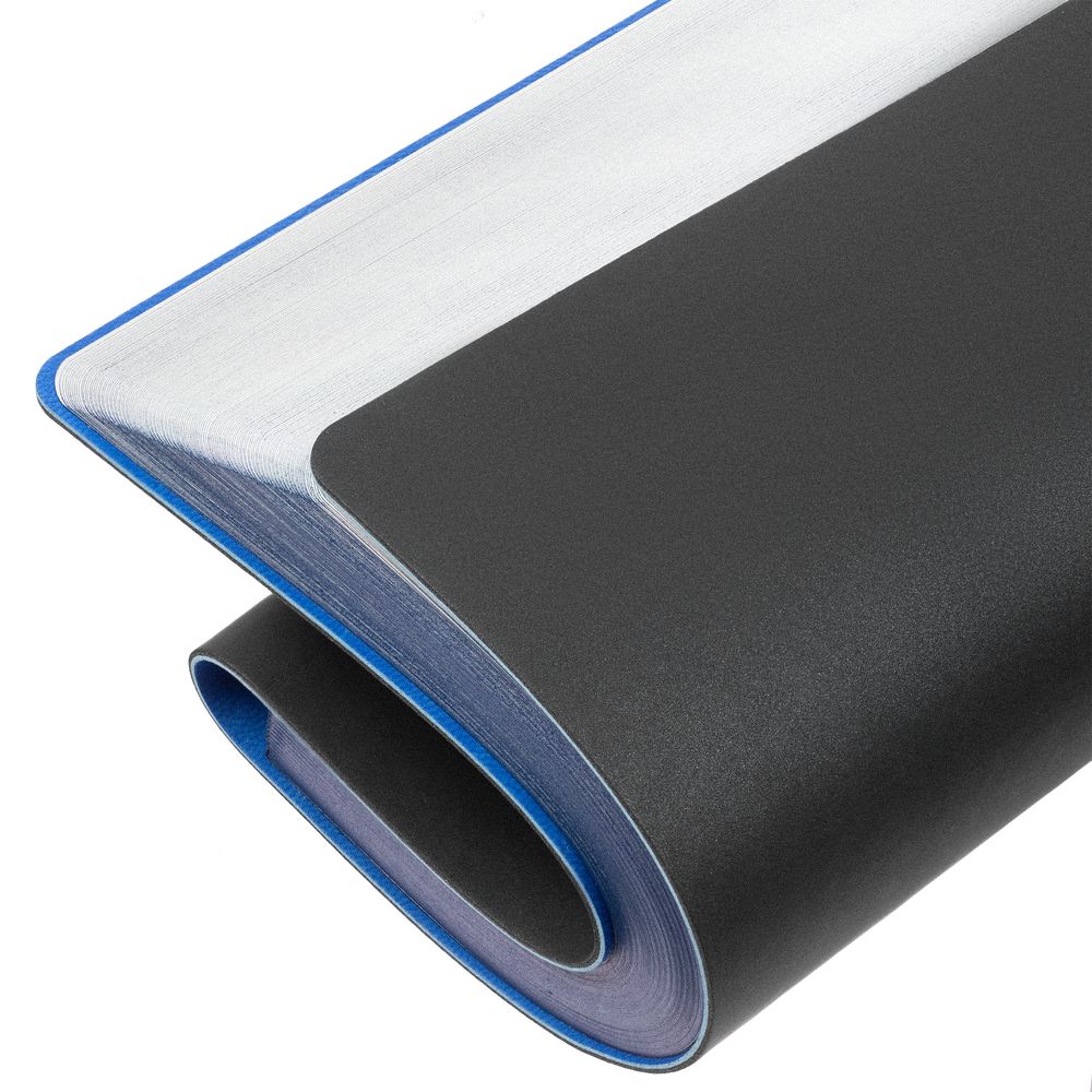 Ежедневник Flexpen Black, недатированный, черный с синим / Миниатюра WWW (1000)