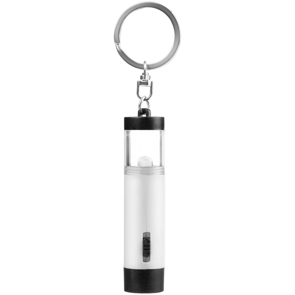 Брелок-фонарик Lantern Ray, белый с черным / Миниатюра WWW (1000)