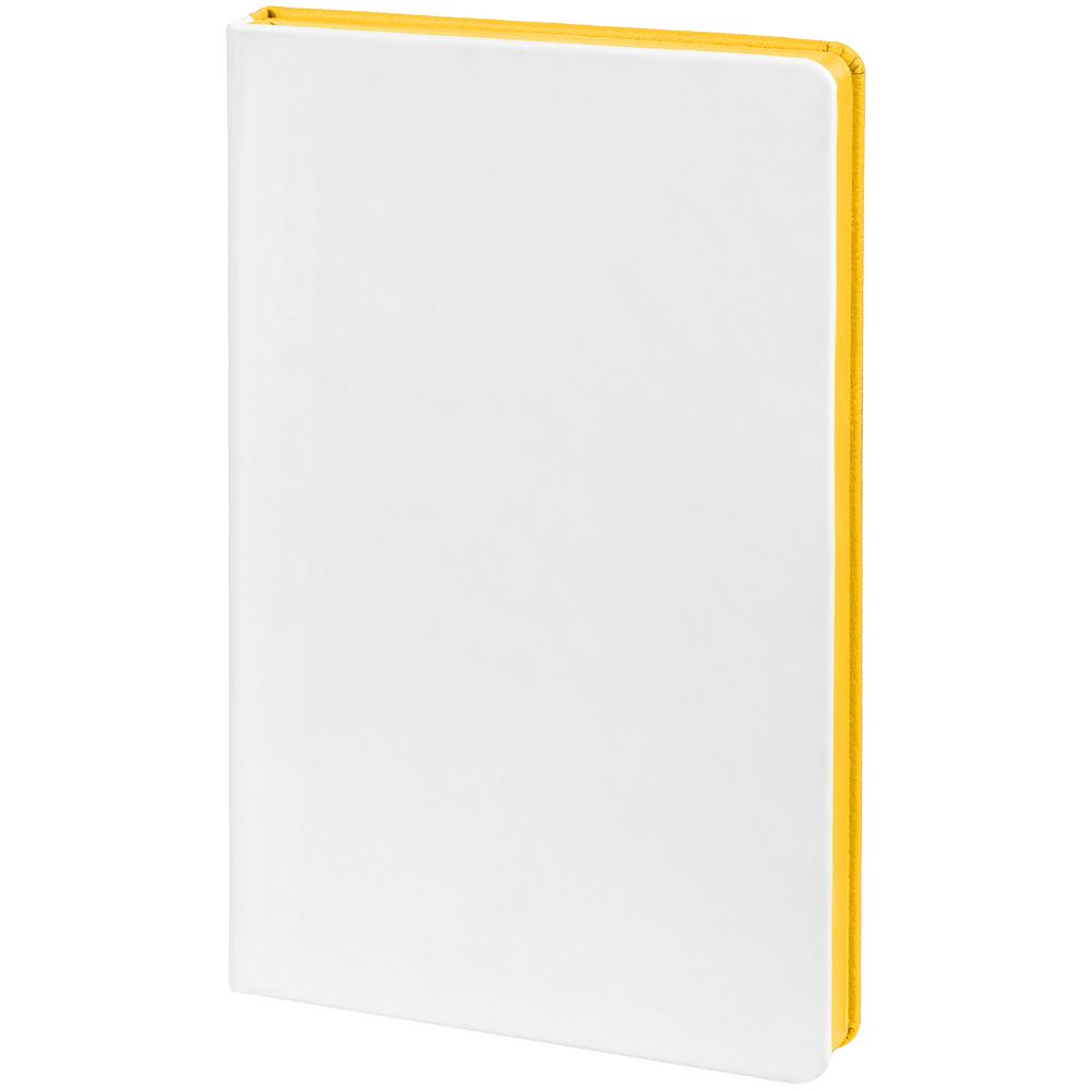 Ежедневник Duplex, недатированный, белый с желтым / Миниатюра WWW (1000)