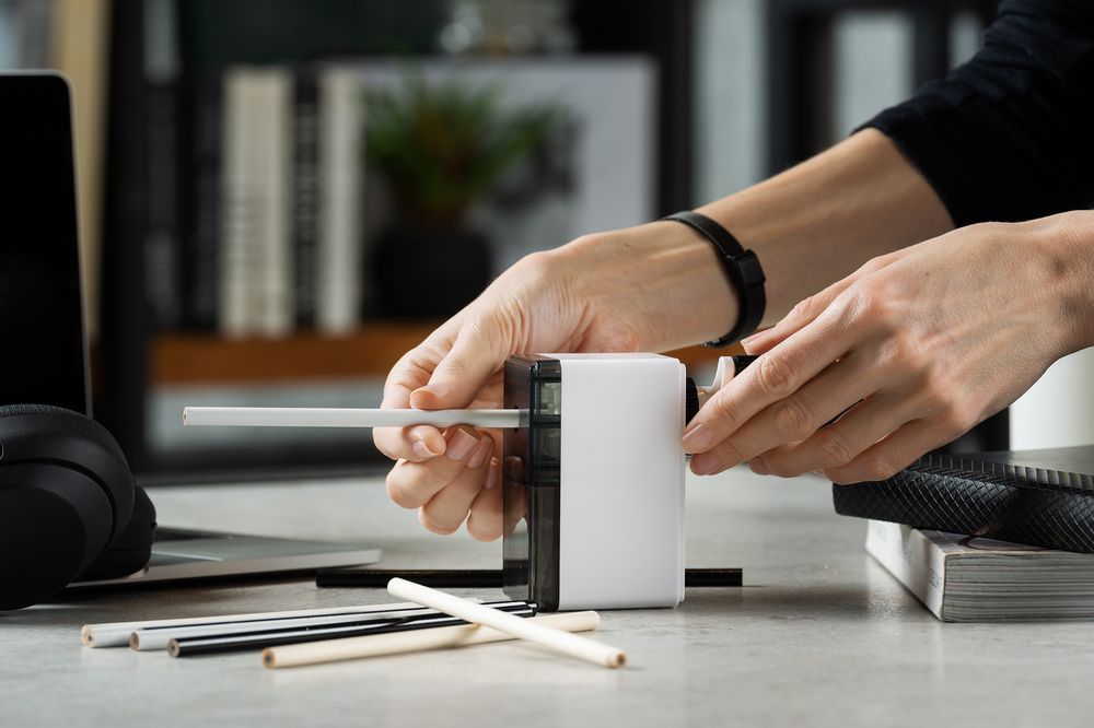 Карандаш незаточенный Draft Craft, белый / Миниатюра WWW (1000)