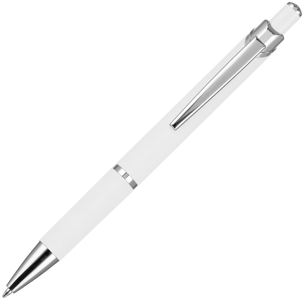 Ручка шариковая Chromos Soft Touch, белая / Миниатюра WWW (1000)