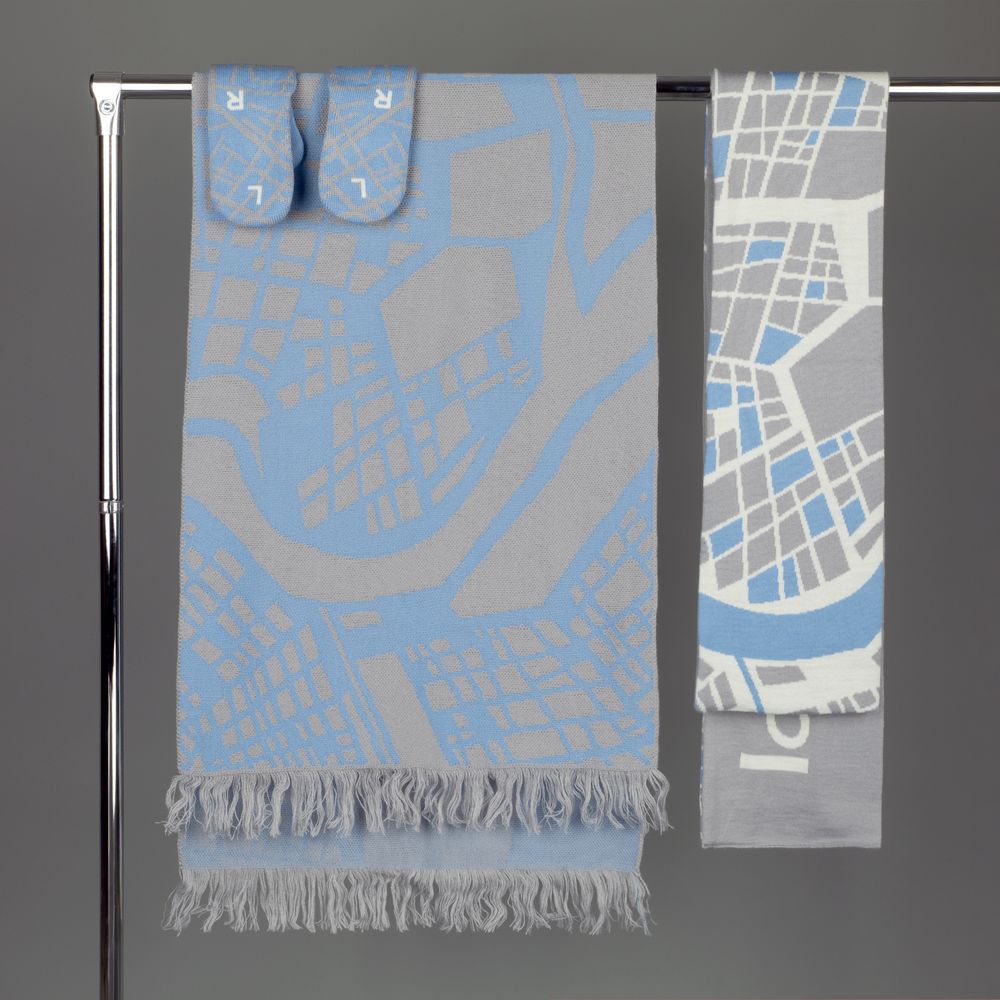 Шарф на заказ Tricksy Classic Net, L, полушерсть / Миниатюра WWW (1000)