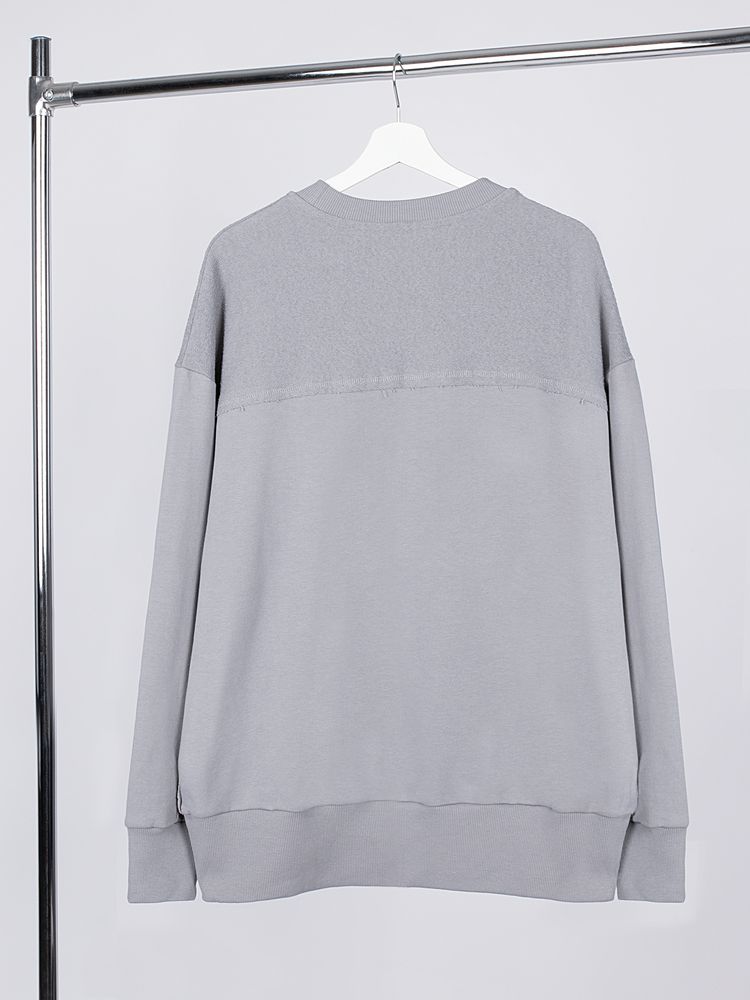 Свитшот оверсайз унисекс Vozduh, светло-серый / Миниатюра WWW (1000)