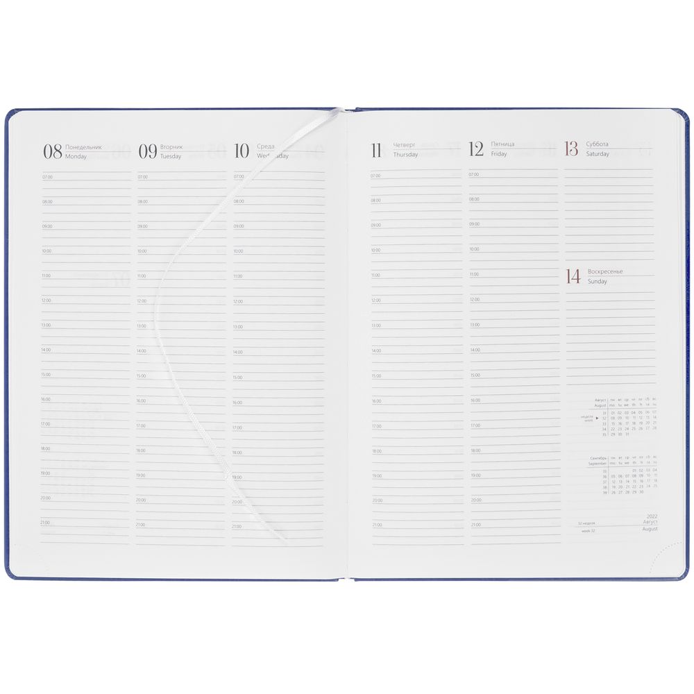 Еженедельник Nebraska, датированный, синий / Миниатюра WWW (1000)