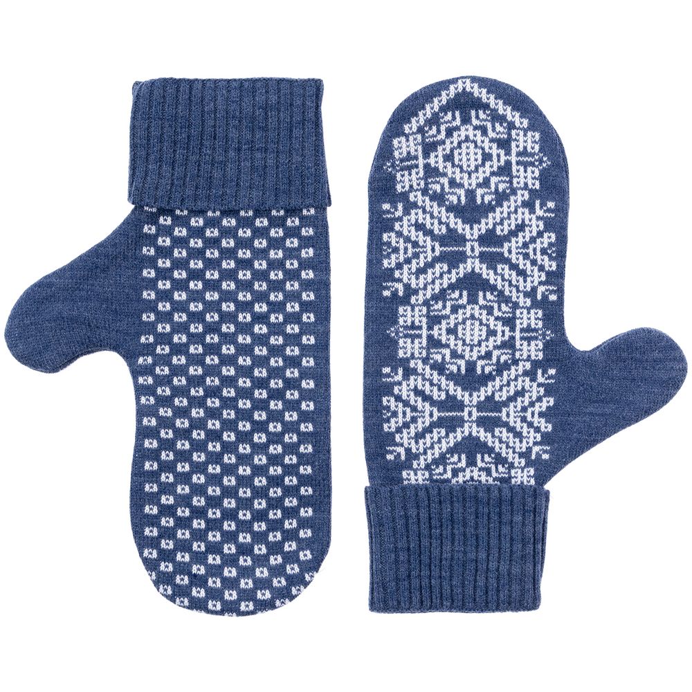 Варежки Onego, синие (джинс) / Миниатюра WWW (1000)