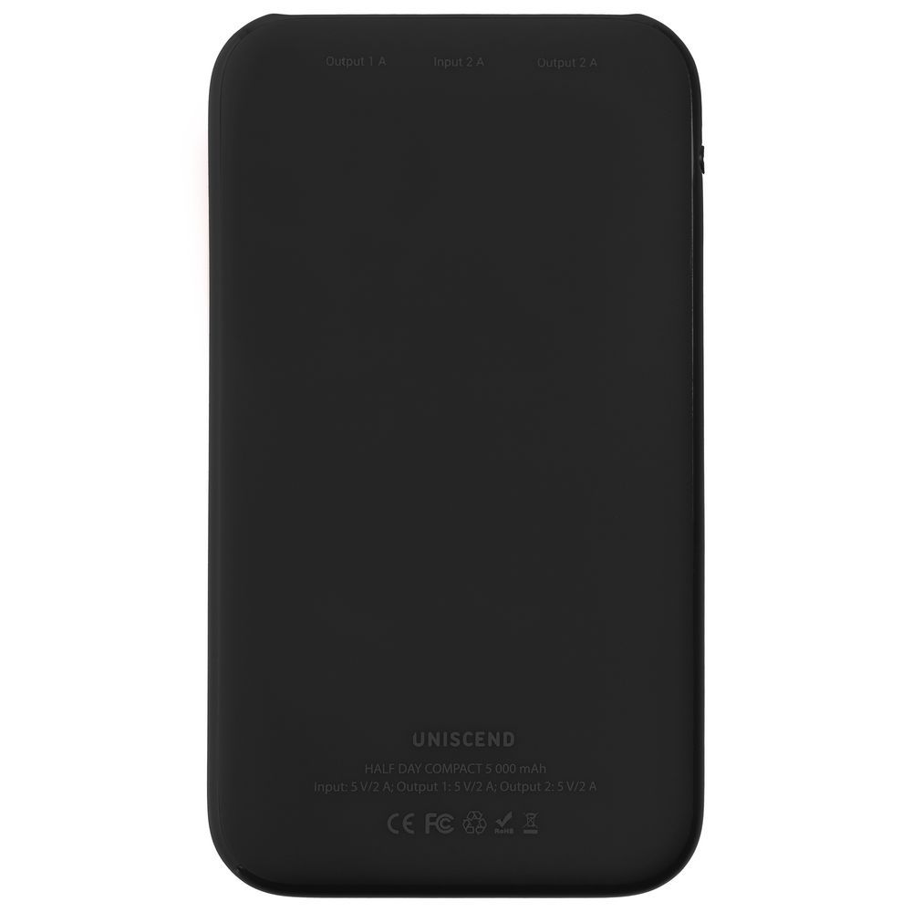 Внешний аккумулятор Uniscend Half Day Compact 5000 мAч, черный / Миниатюра WWW (1000)