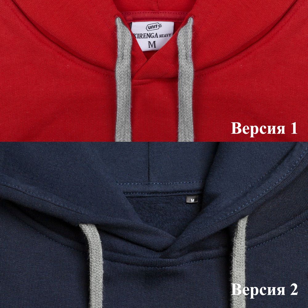 Толстовка с капюшоном Unit Kirenga Heavy, красная / Миниатюра WWW (1000)