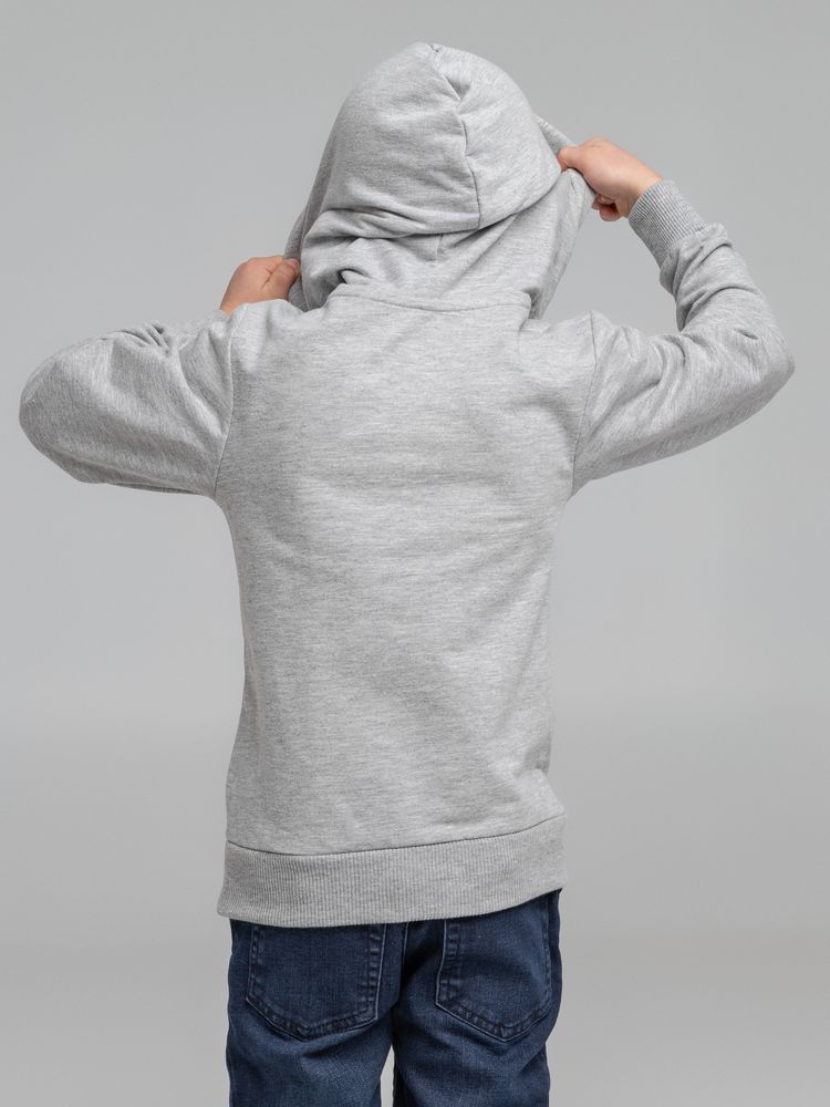 Толстовка с капюшоном детская Kirenga Kids, серый меланж / Миниатюра WWW (1000)