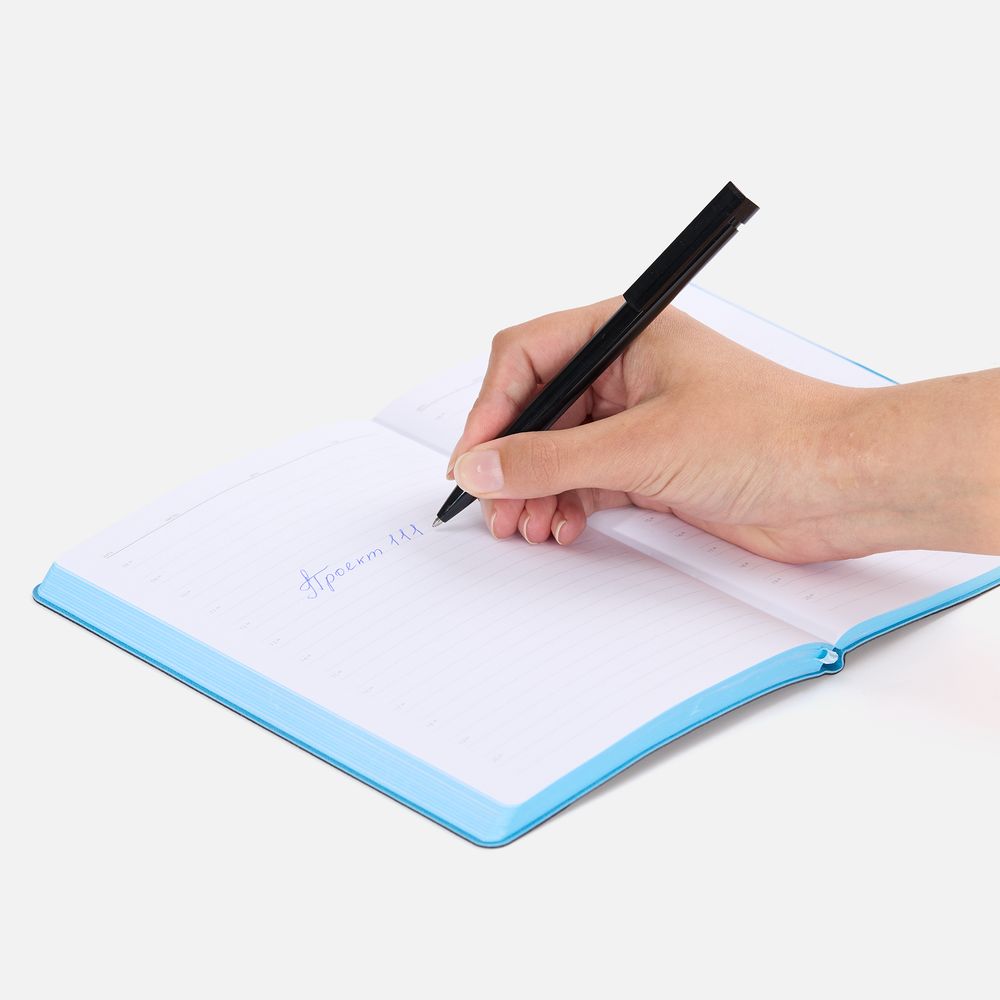 Ручка шариковая Liberty Polished, черная / Миниатюра WWW (1000)