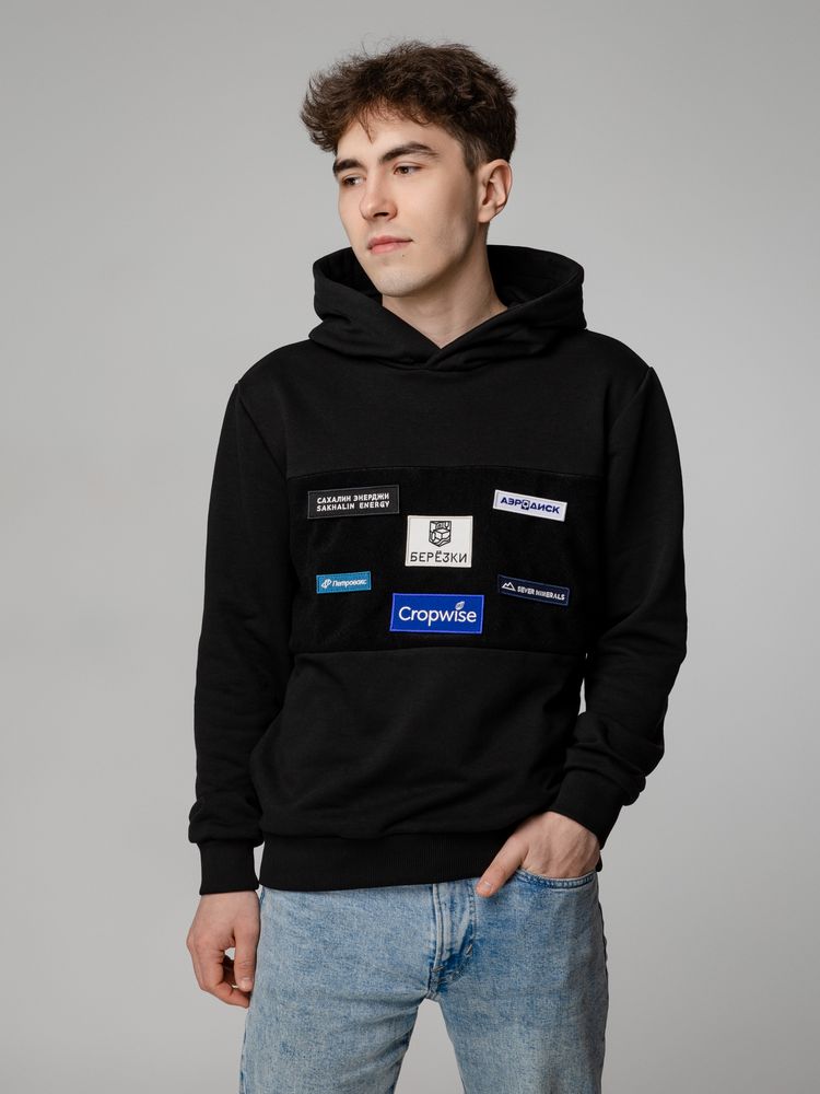 Худи унисекс Patch Catcher со вставкой из липучки, черное / Миниатюра WWW (1000)