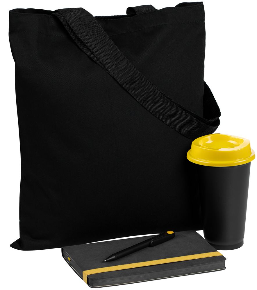 Набор Velours Bag, черный с желтым / Миниатюра WWW (1000)
