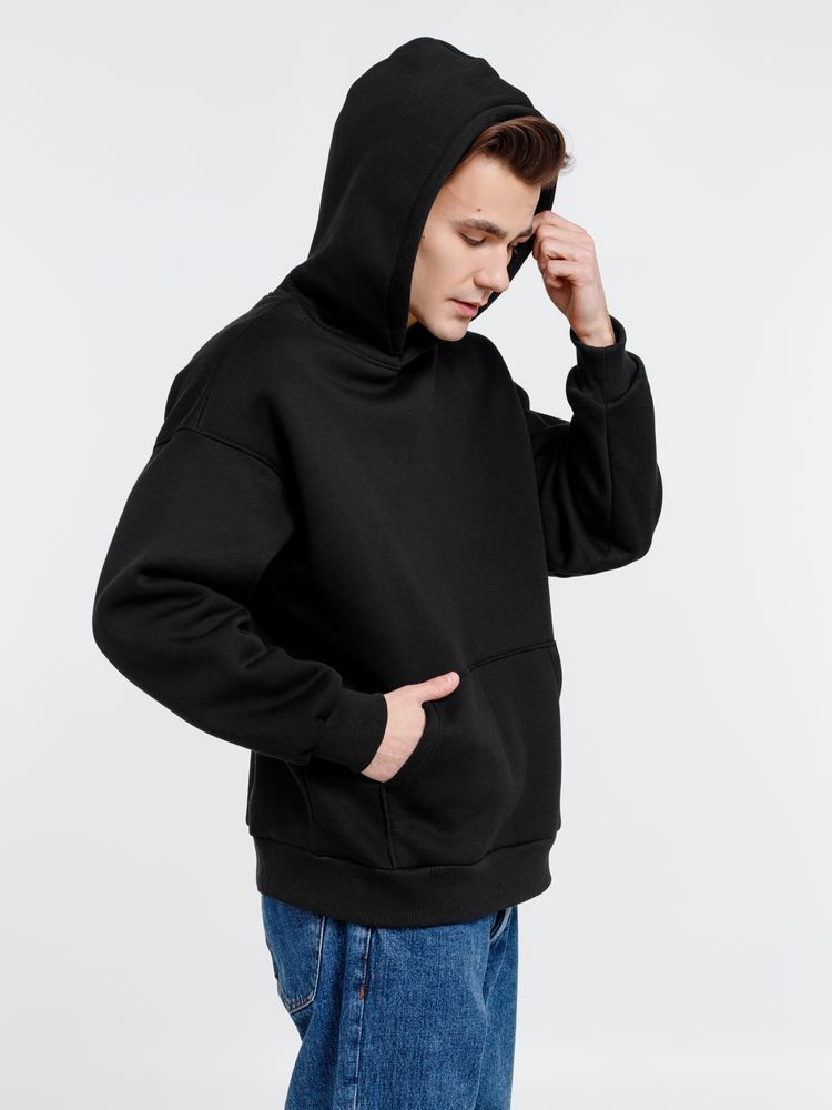 Худи оверсайз унисекс Go Easy, черное / Миниатюра WWW (1000)