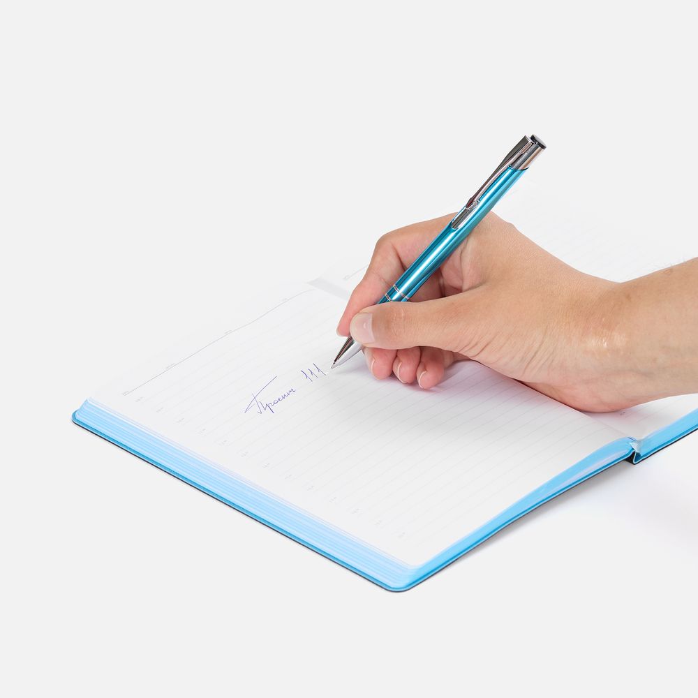 Ручка шариковая Keskus, бирюзовая / Миниатюра WWW (1000)