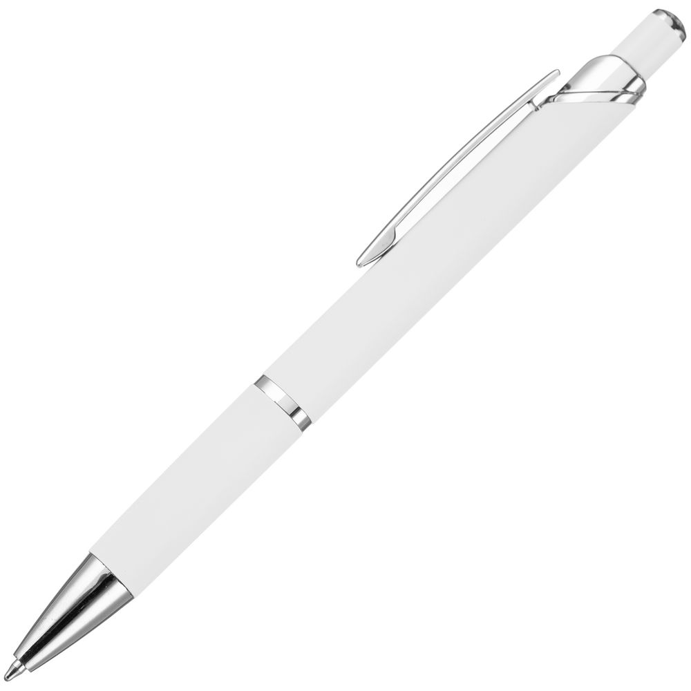 Ручка шариковая Chromos Soft Touch, белая / Миниатюра WWW (1000)